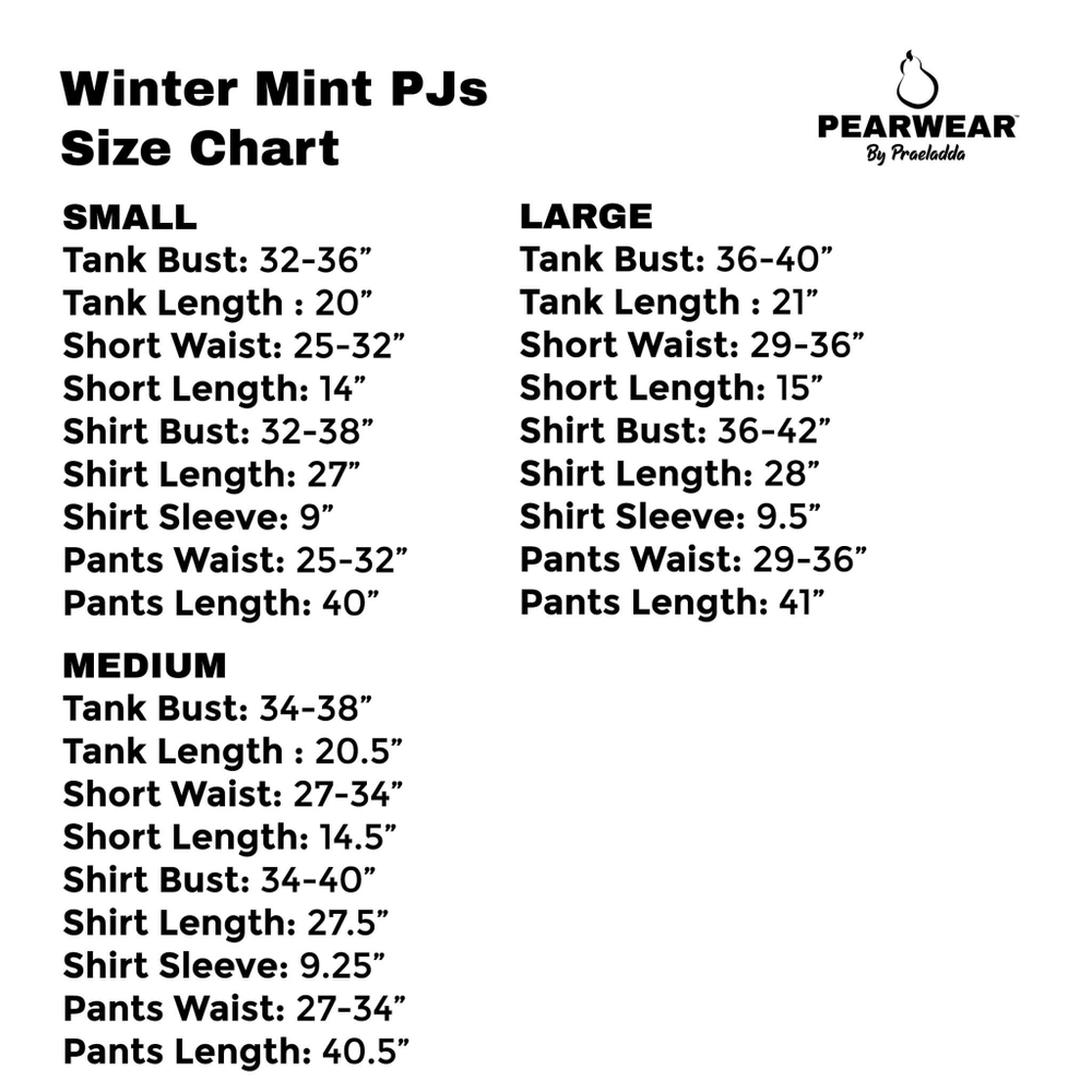 Winter Mint PJs Full Set - Picture 4 of 4